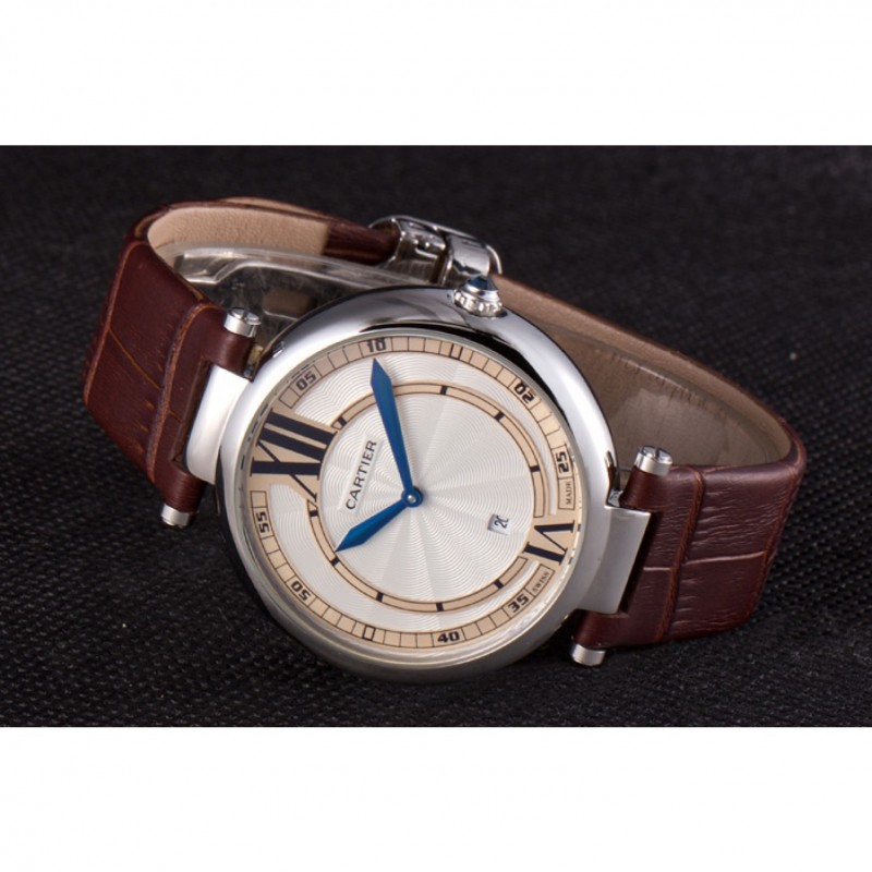 Cartier Ballon Bleu Brown Leather Strap 621448-4