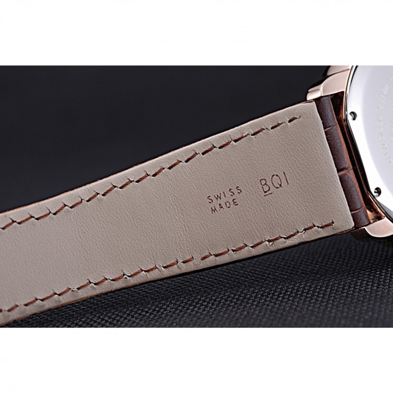 SS Replica Watches Swiss Cartier Ronde Solo Gold Case White Dial Roman Numerals 622201-5