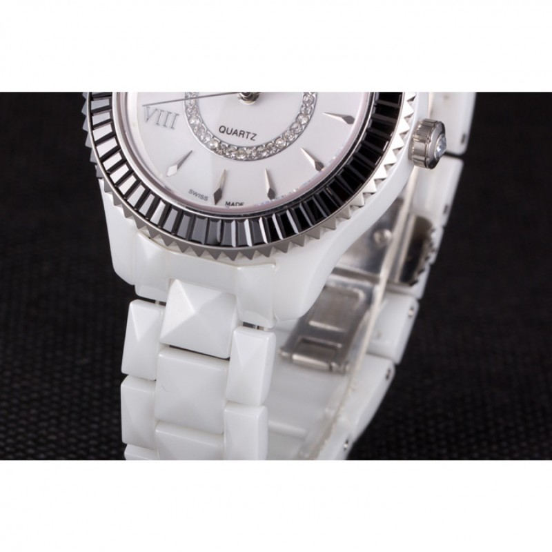 Dior VIII Baguette Cut White Diamonds with Diamond Encrusted Dial cd06 621359-6