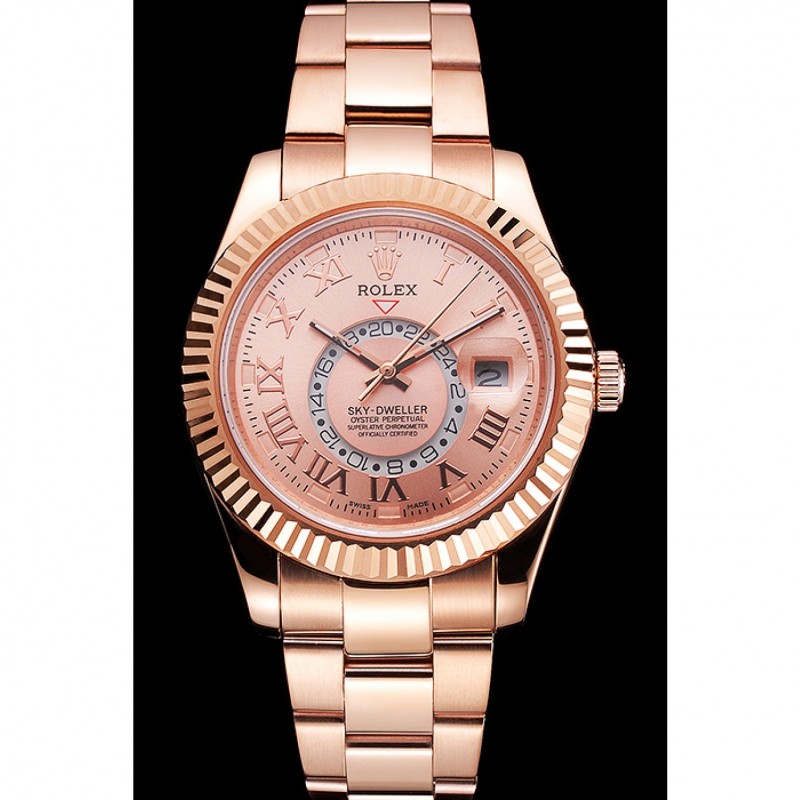 Rolex Sky Dweller Rose Gold Dial Rose Gold Case And Bracelet-1