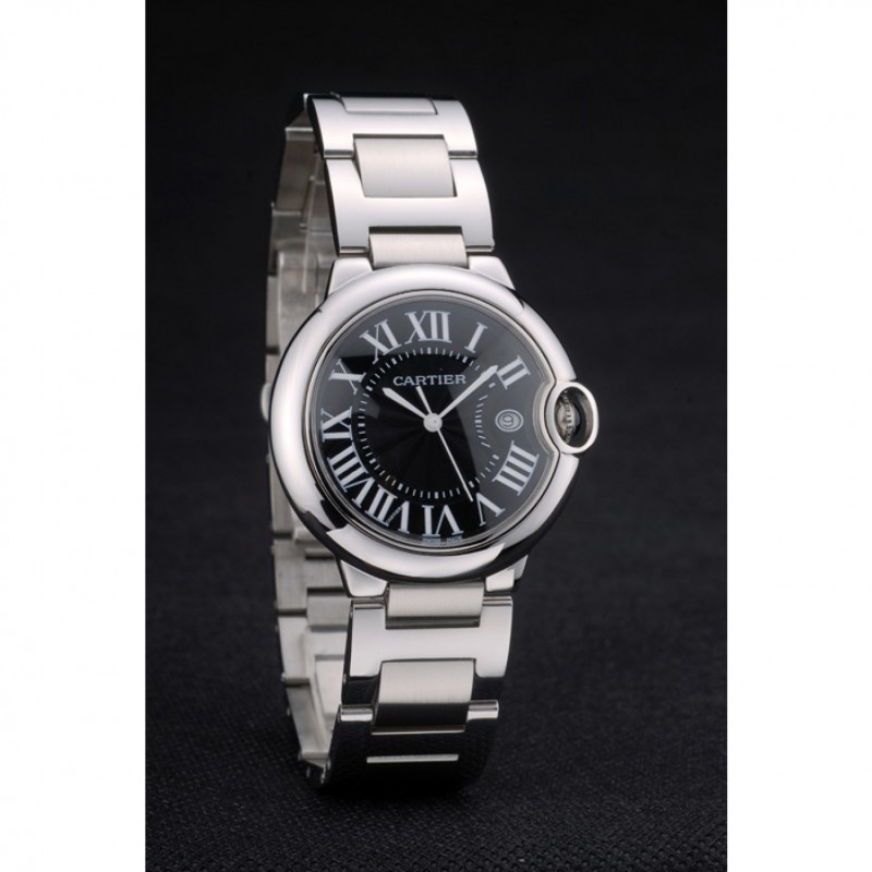 Cartier Ballon Bleu 38mm Black Dial Stainless Steel Case And Bracelet-2