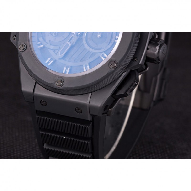 Swiss Hublot King Power Black Dial with Rubber Band shb10 621403-6