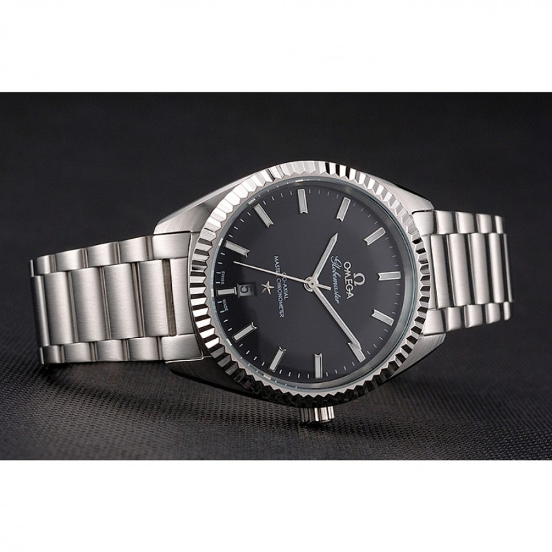 Omega Globemaster Black Dial Stainless Steel Case And Bracelet-4