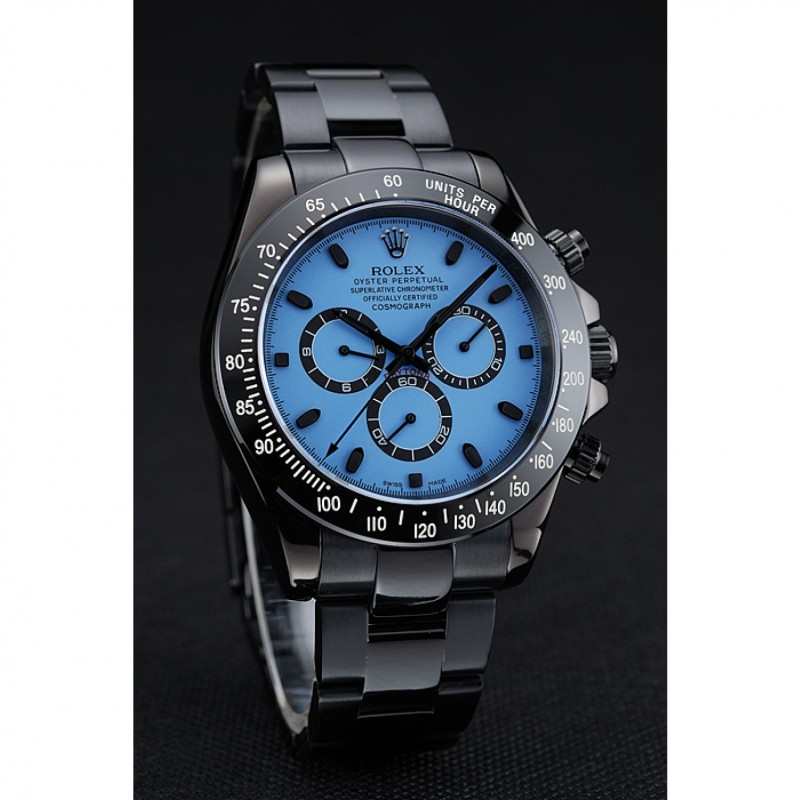 Rolex Cosmograph Daytona Blue And Black Dial Black Stainless Steel Case And Bracelet 1454250-2