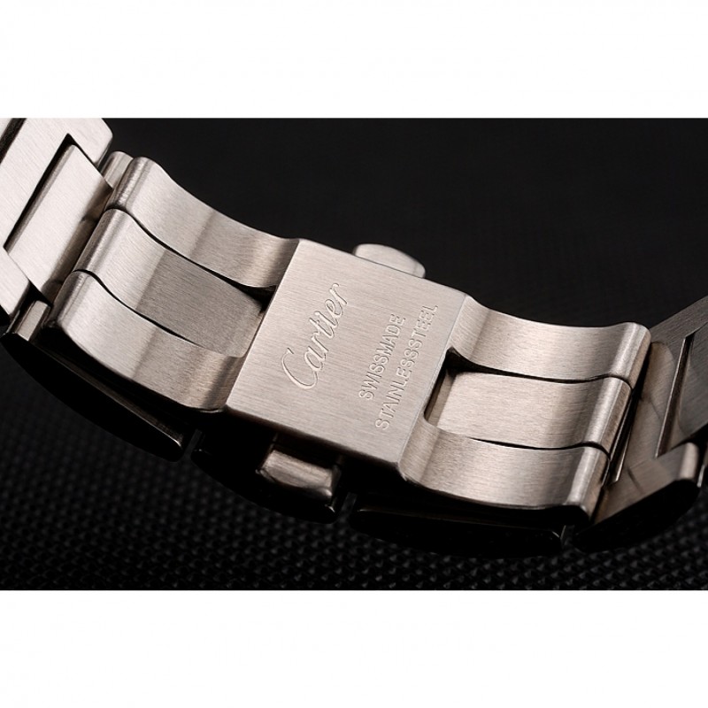 Swiss Cartier Ballon Bleu Two Timezone White Dial Stainless Steel Bracelet 1453879-5