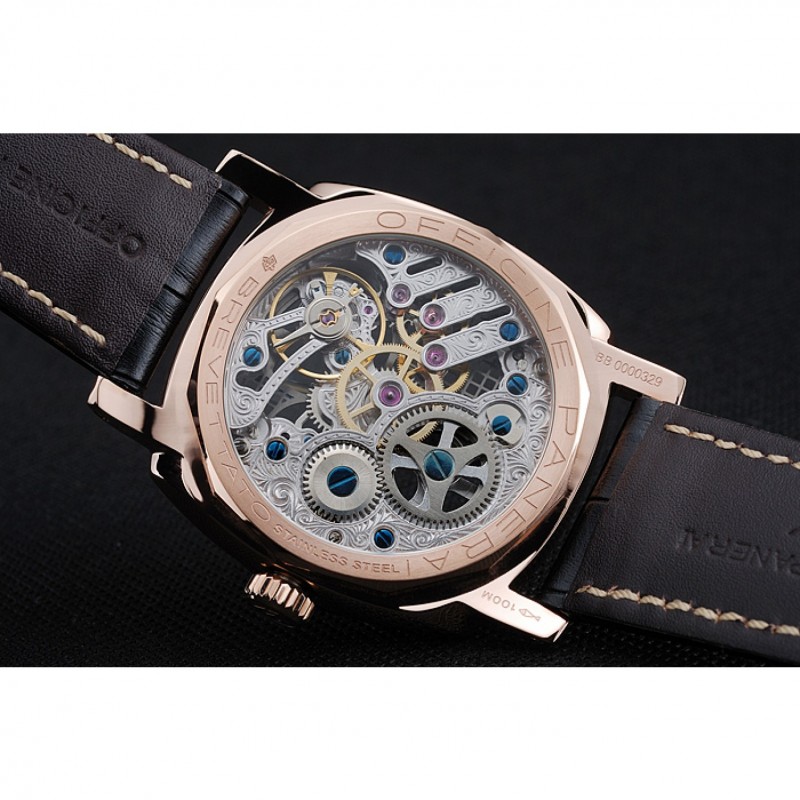 Panerai Radiomir Tourbillon GMT Ceramica Lo Scienziato Black Leather Bracelet 1454230-7