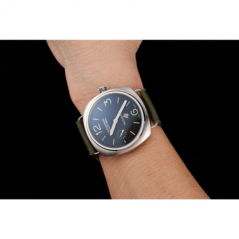 Panerai Radiomir Black Seal Logo Acciaio Black Dial Green Bracelet 1454017-8