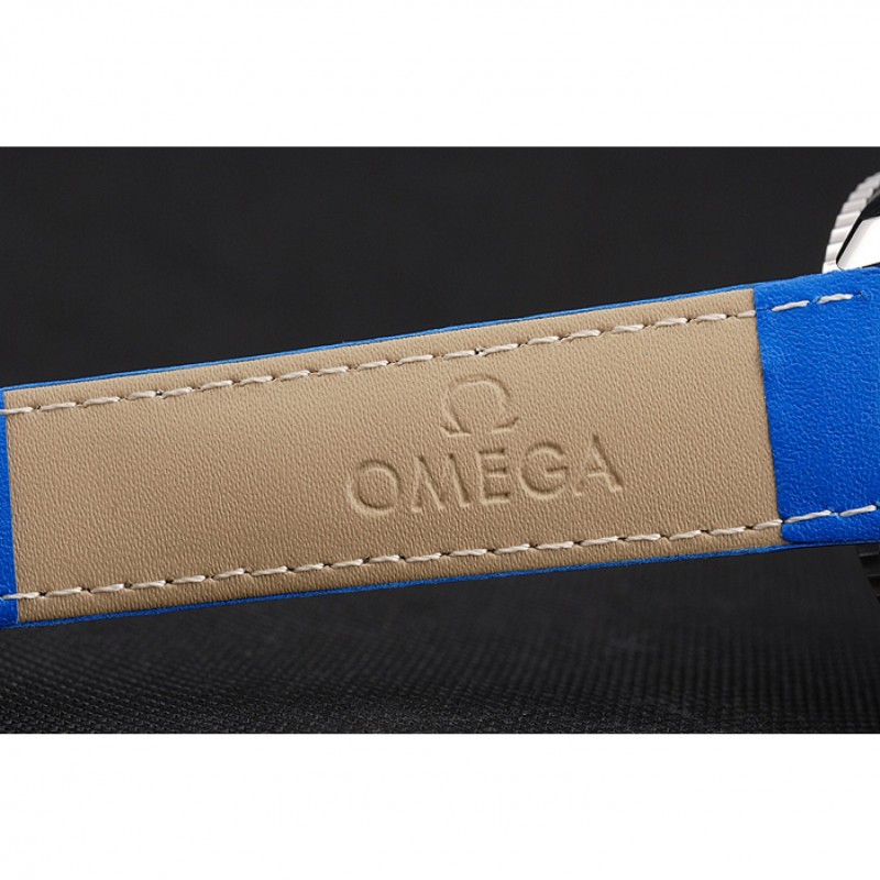 Omega Seamaster Planet Ocean Blue Dial Blue Leatherl Bracelet 622538-6