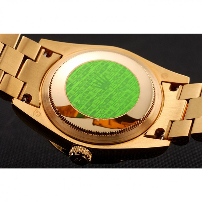 Best Replica Watches Swiss Rolex Day-Date Diamond Pave Dial Gold Diamond Bracelet 1453956-6
