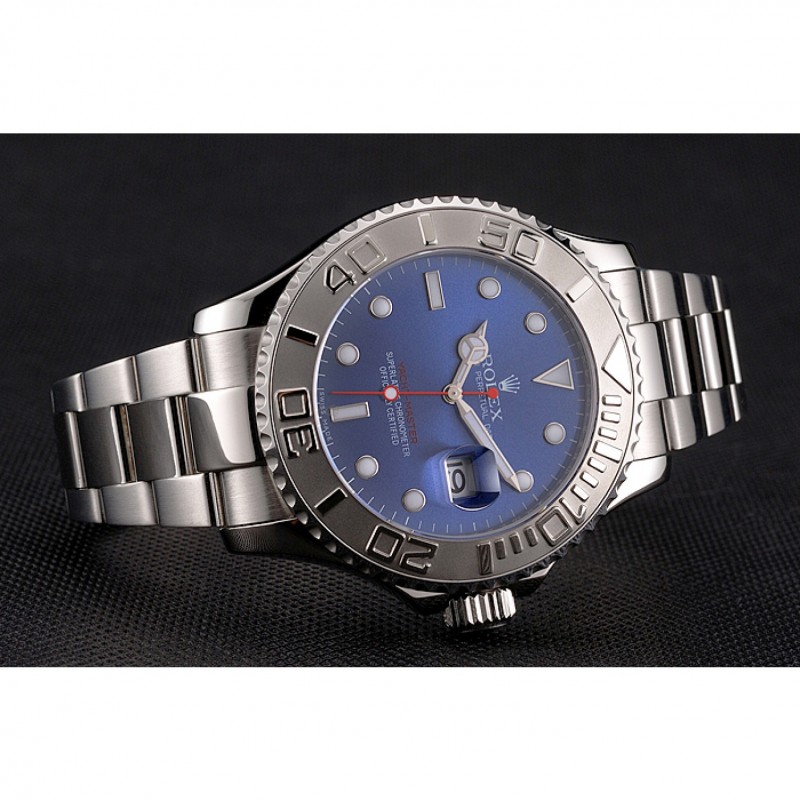 Rolex Yacht-Master Blue Dial Stainless Steel Case And Bracelet-4