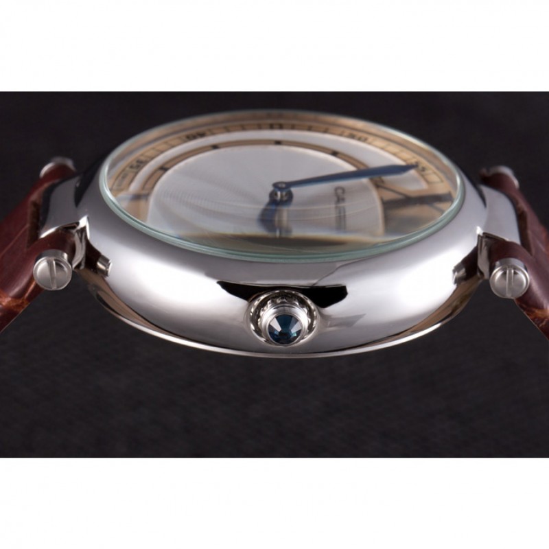 Cartier Ballon Bleu Brown Leather Strap 621448-5