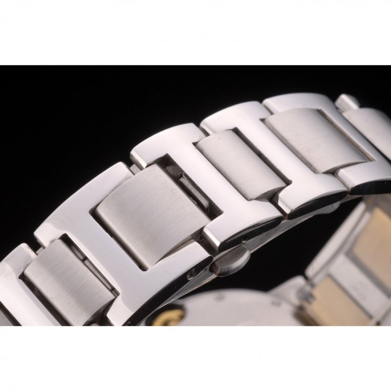 Cartier Ballon Bleu 42mm White Dial Stainless Steel Case Two Tone Gold Bracelet-5