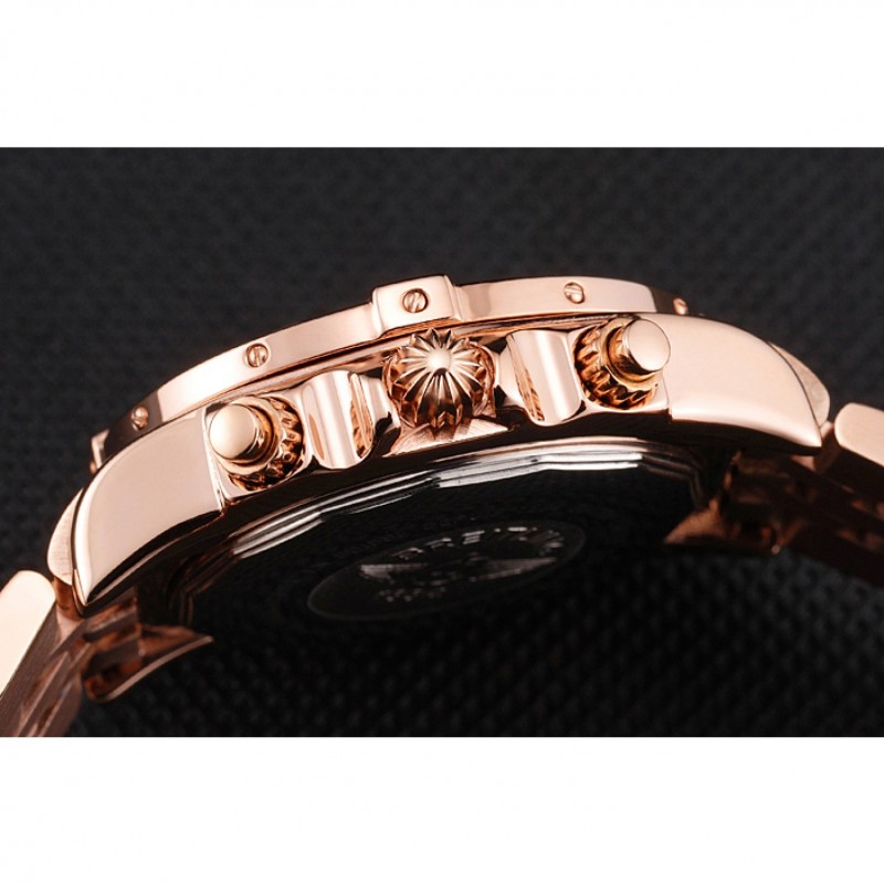 Breitling Chronomat Quartz Light Blue Dial Rose Gold Case And Bracelet-8