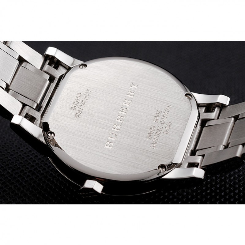 High End Burberry The City Black Dial Stainless Steel Case And Bracelet-6