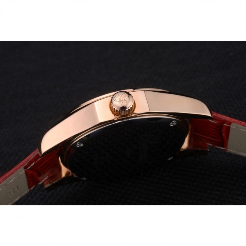 Chopard Red Leather Bracelet Watch 80276-6