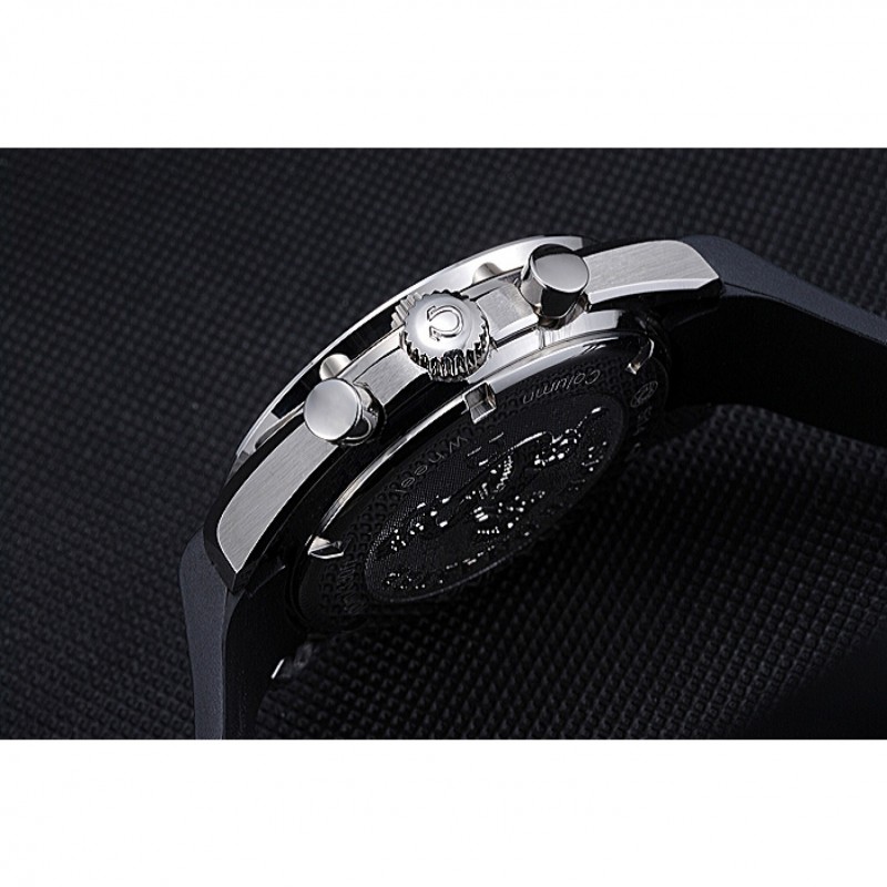 Omega Speedmaster Black Rubber Strap White Dial 622040-7