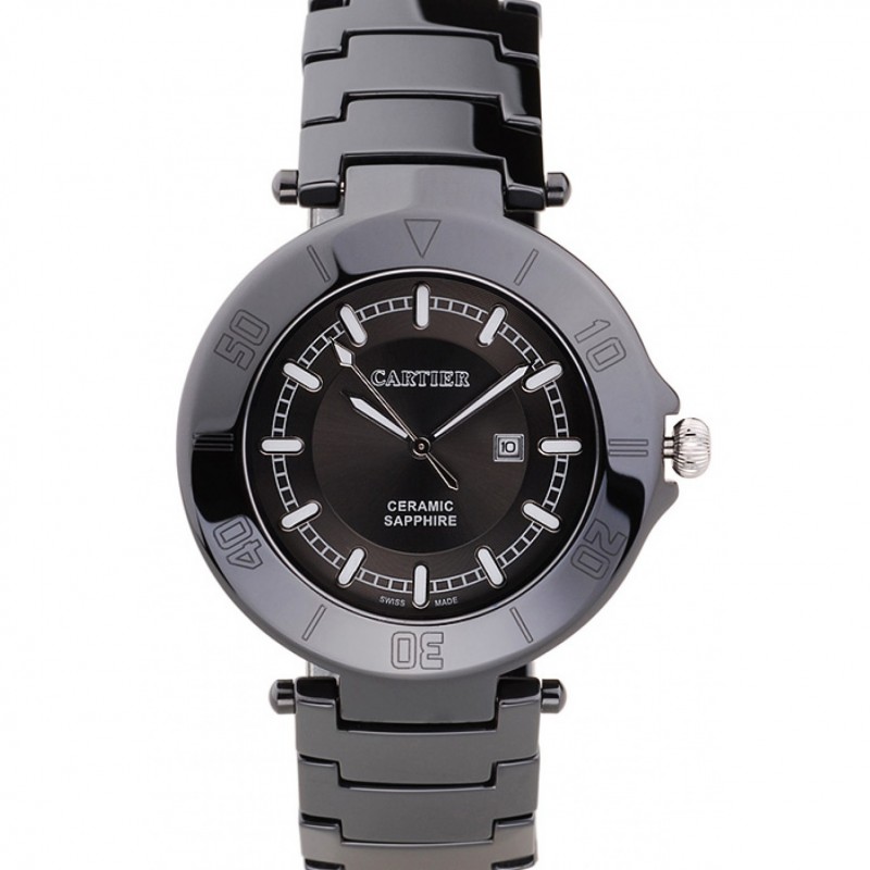 Cartier Pasha 43mm Black Dial Black Ceramic Case-0
