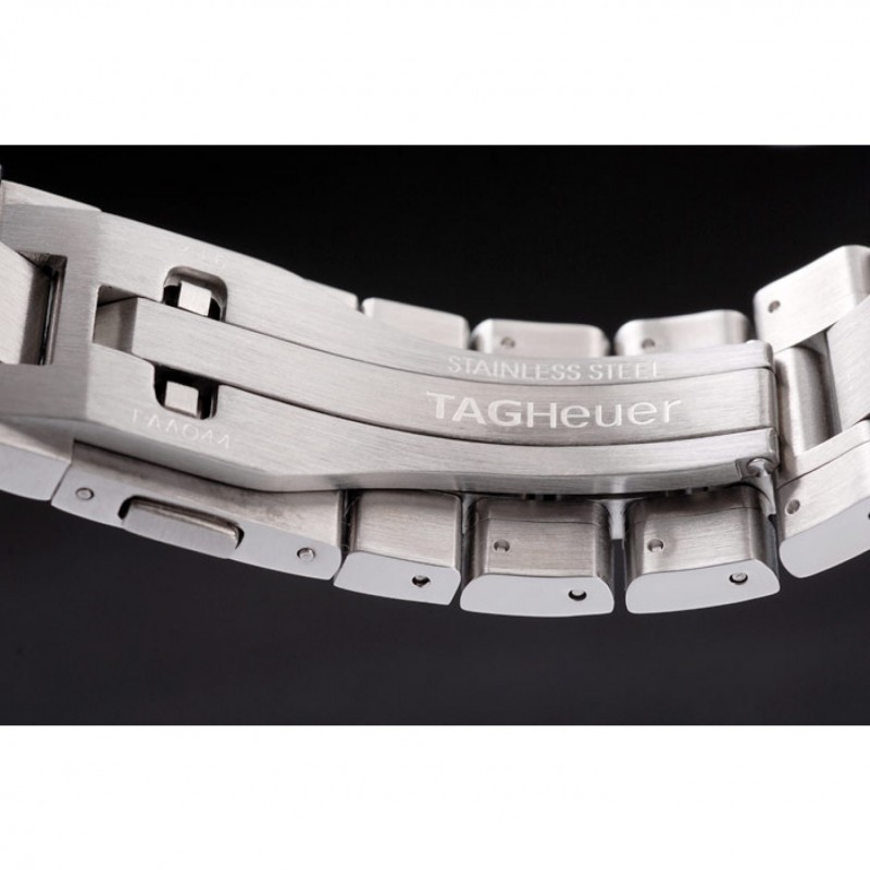 High End Replica Watches Tag Heuer Swiss Carrera Tachymeter Bezel Stainless Steel Checkered Brown Dial-6