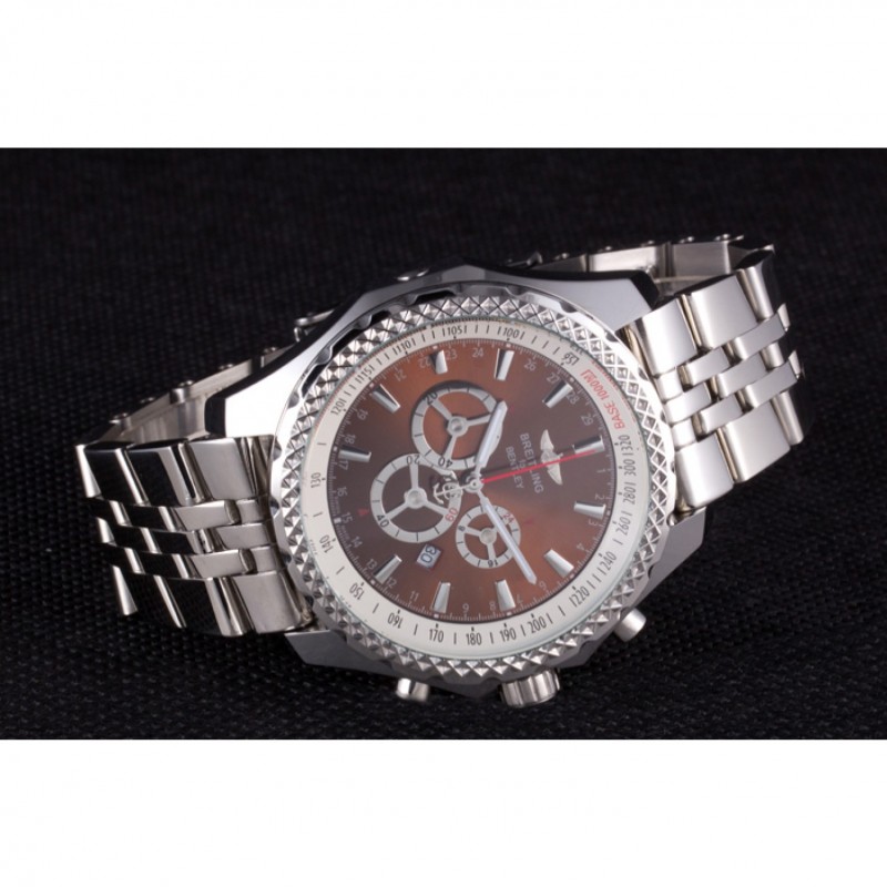 Breitling for Bentley Stainless Steel Strap Brown Dial-2