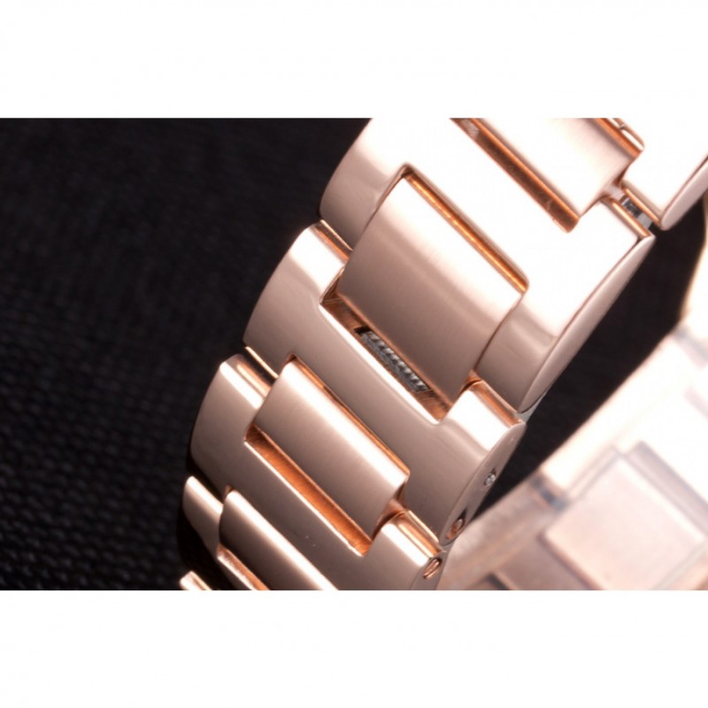 High Quality Replica Watches Cartier Ballon Bleu 42mm White Dial Diamonds Pink Gold Case And Bracelet-7