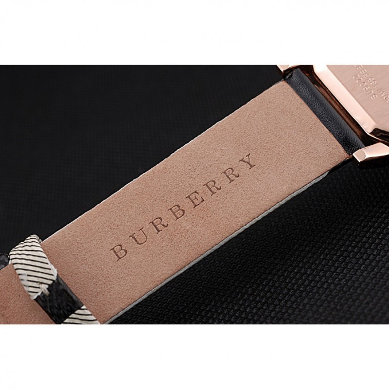 Burberry The City Classic Diamonds Case Black Dial Black Bracelet 622569-7