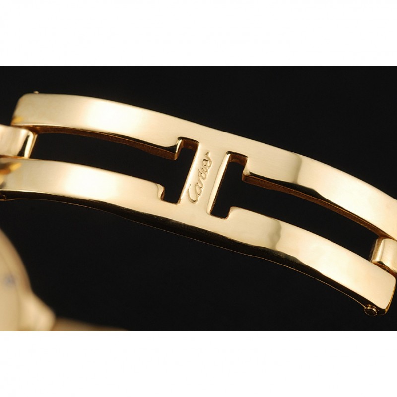 SS Cartier Ballon Bleu White Dial Yellow Gold Stainless Steel Bracelet 1454191-7