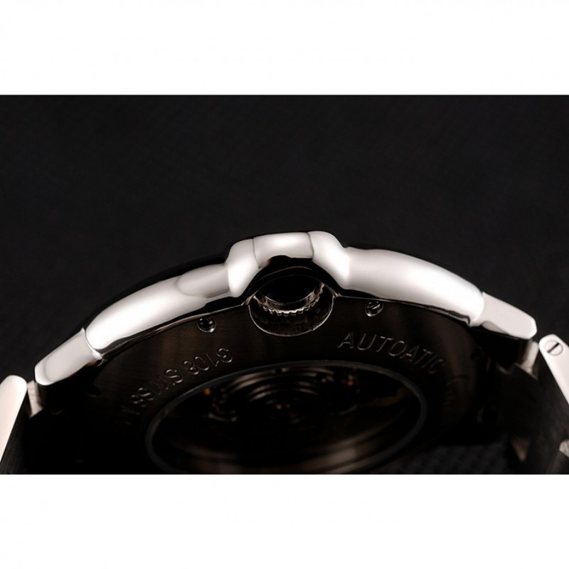 Swiss Cartier Ballon Bleu Two Timezone White Dial Stainless Steel Bracelet 1453879-7