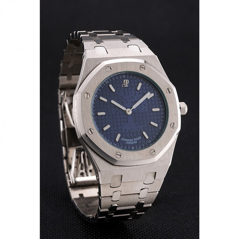 AAA Audemars Piguet Royal Oak Fondation Blue Dial Stainless Steel Case And Bracelet-2