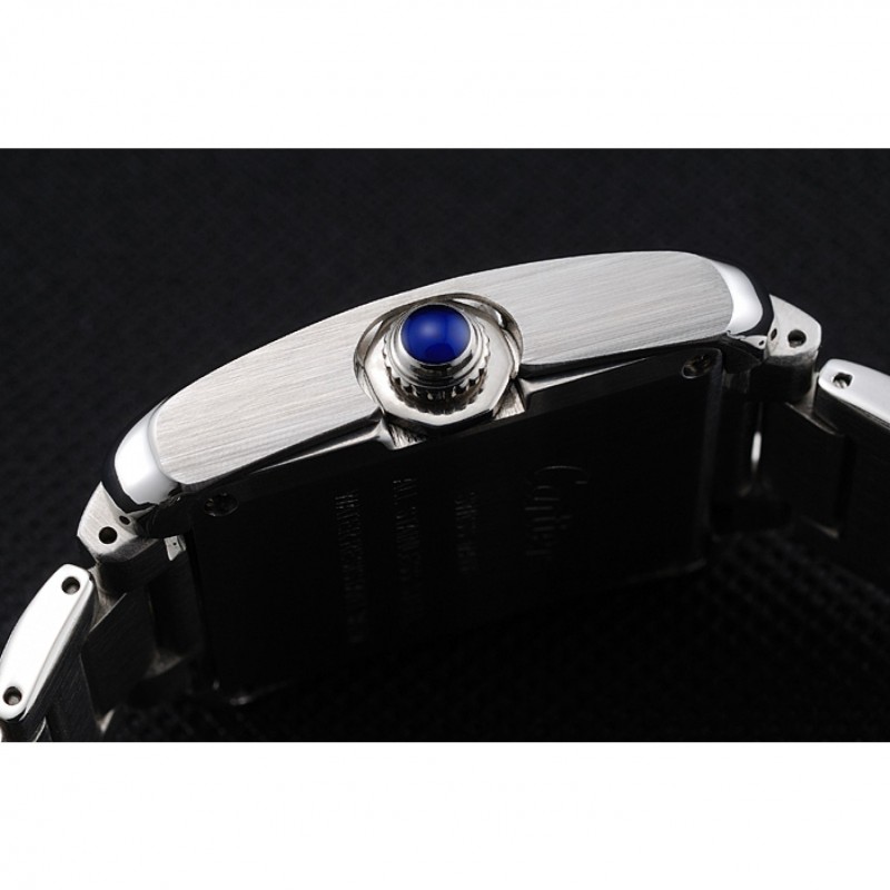 High Quality Cartier Tank Anglaise 30mm White Dial Stainless Steel Case And Bracelet-8