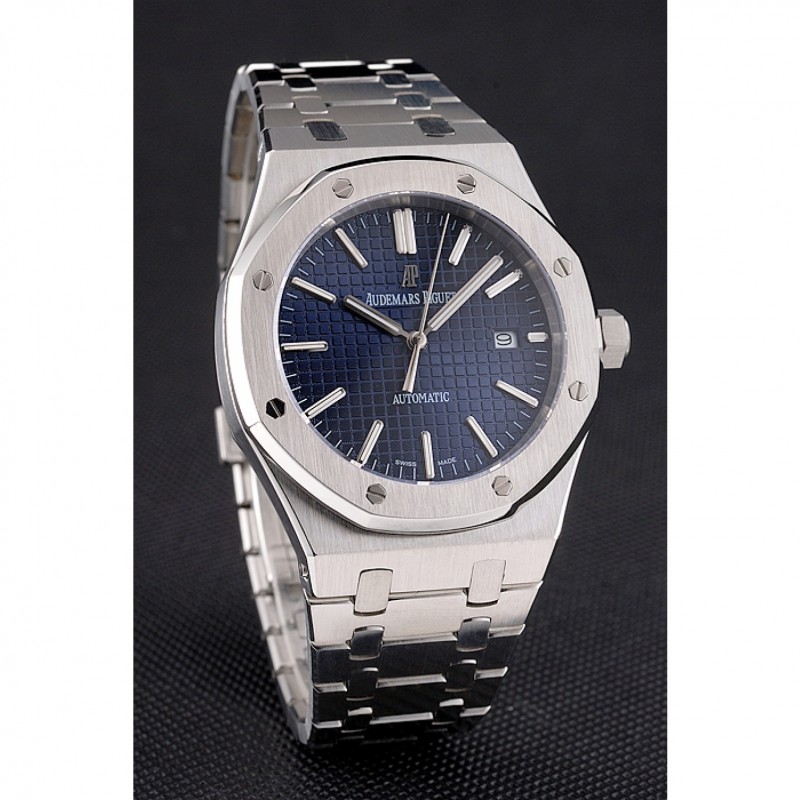 Swiss Audemars Piguet Royal Oak Blue Dial Stainless Steel Case And Bracelet-1