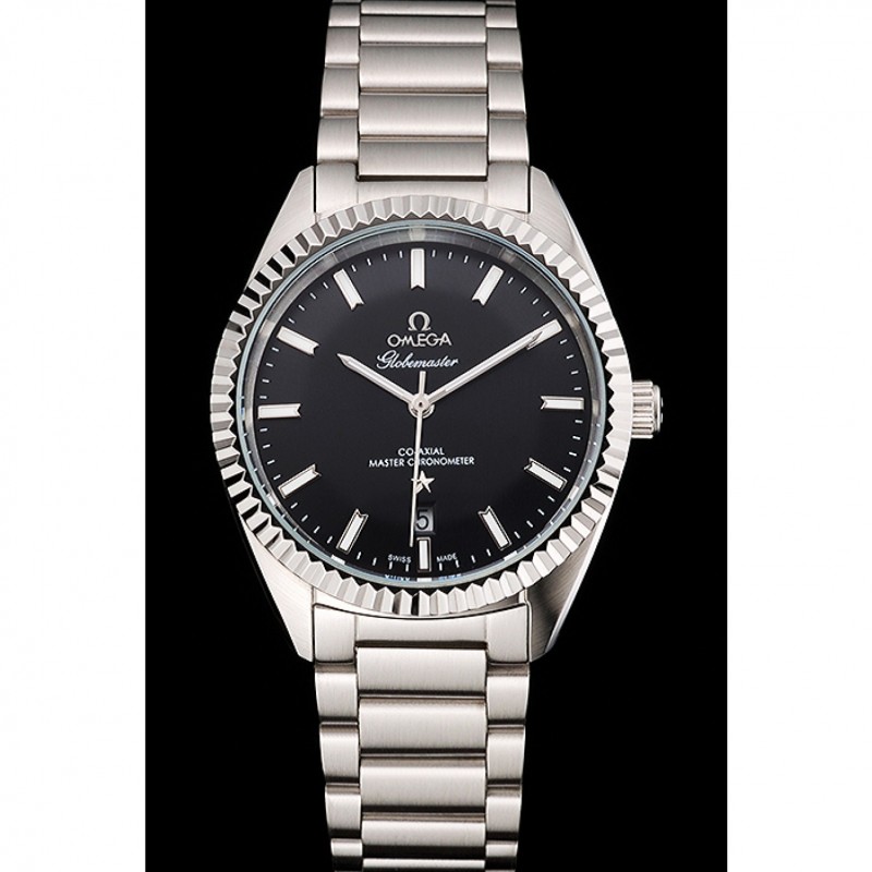 Omega Globemaster Black Dial Stainless Steel Case And Bracelet-1