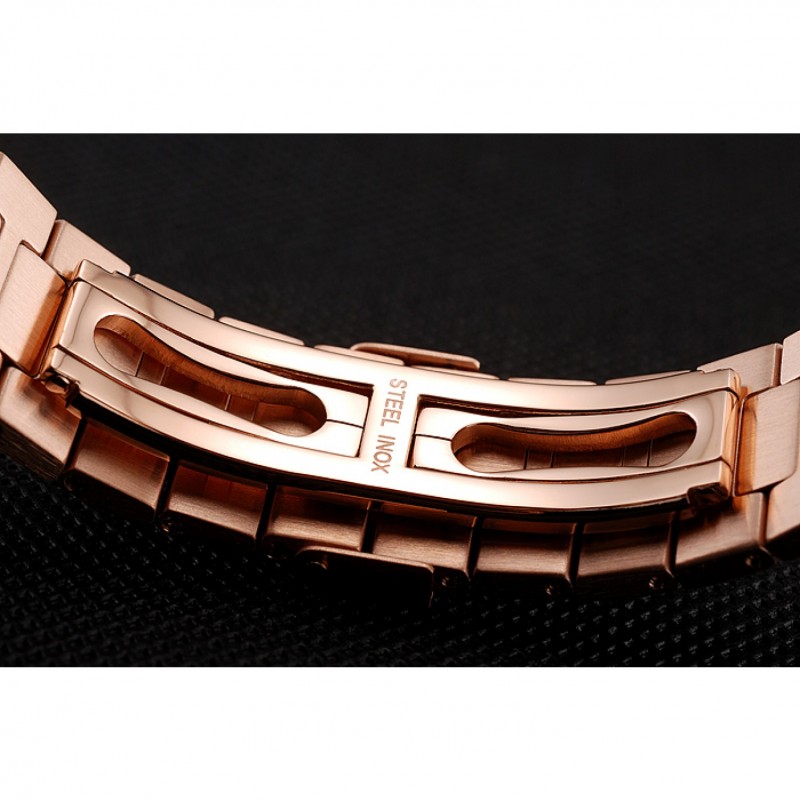 Swiss Patek Philippe Nautilus Dark Brown Dial Stainless Steel Bracelet 1453949-5