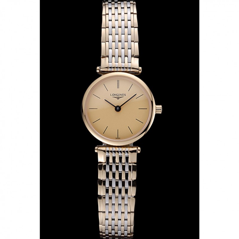 Longines La Grande Classique Two Tone Band Champagne Dial Femme 622096-1