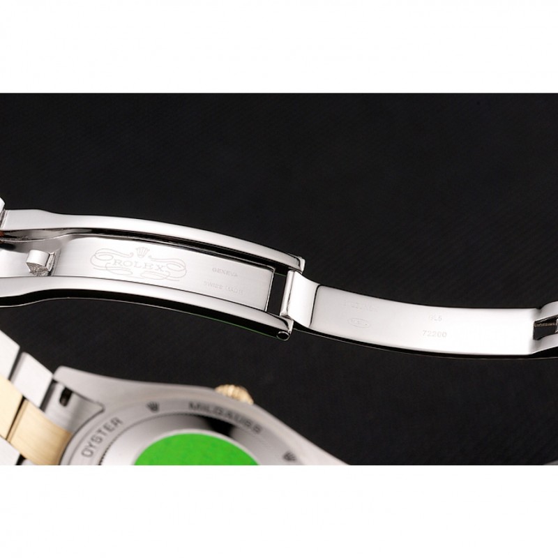 Swiss Rolex Day-Date Diamonds And Rubies Champagne Dial Two Tone Bracelet 1454104-6