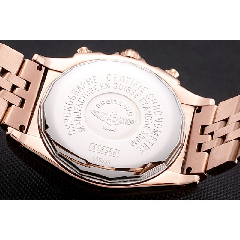 Breitling Chronomat 44 White Dial Rose Gold Bracelet 622518-7