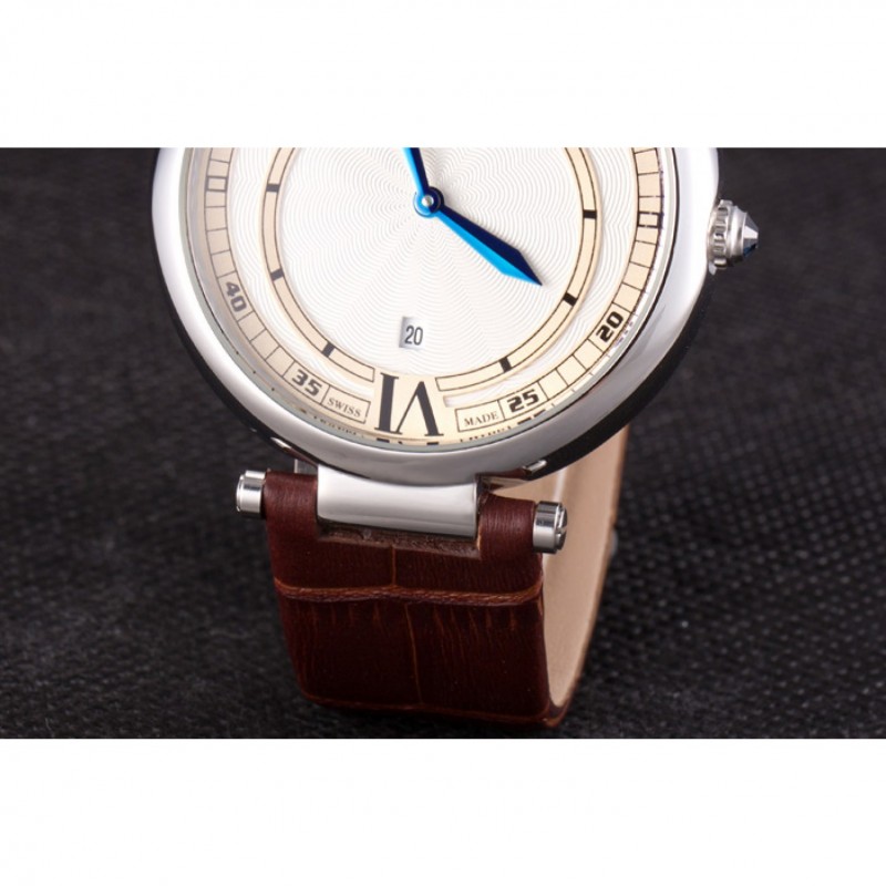 Cartier Ballon Bleu Brown Leather Strap 621448-6