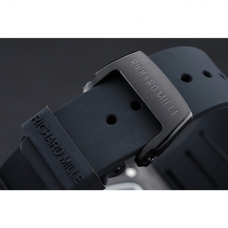 Richard Mille Tourbillon Skull RM 052 Black Case Black Rubber Bracelet 1454260-5