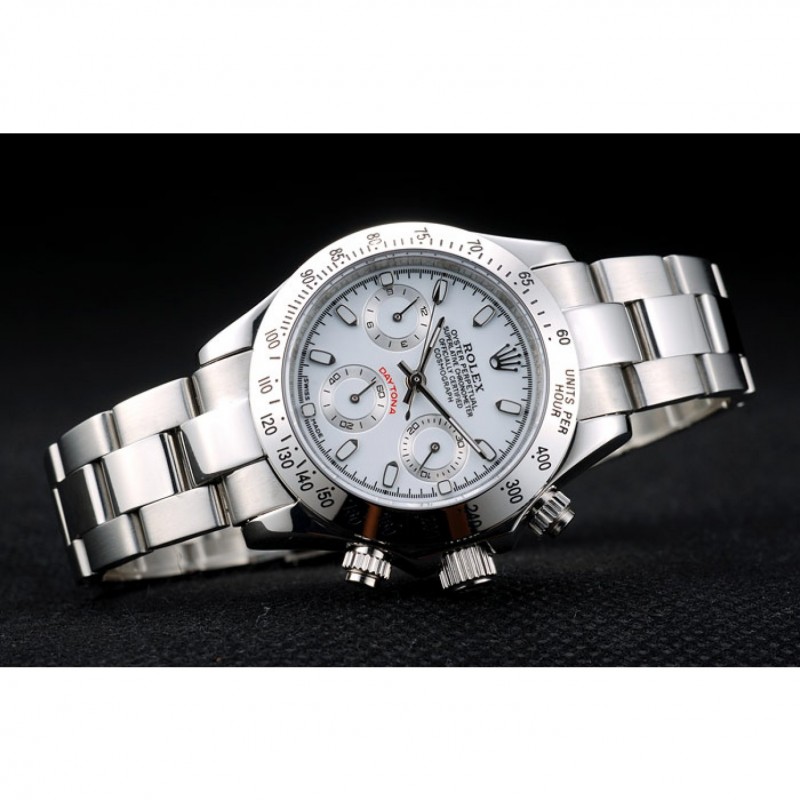 Rolex Daytona Lady Stainless Steel Case White Dial Tachymeter-2