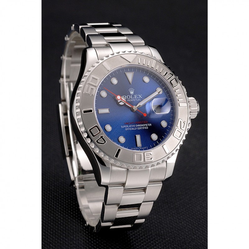 Rolex Yacht-Master Blue Dial Stainless Steel Case And Bracelet-2
