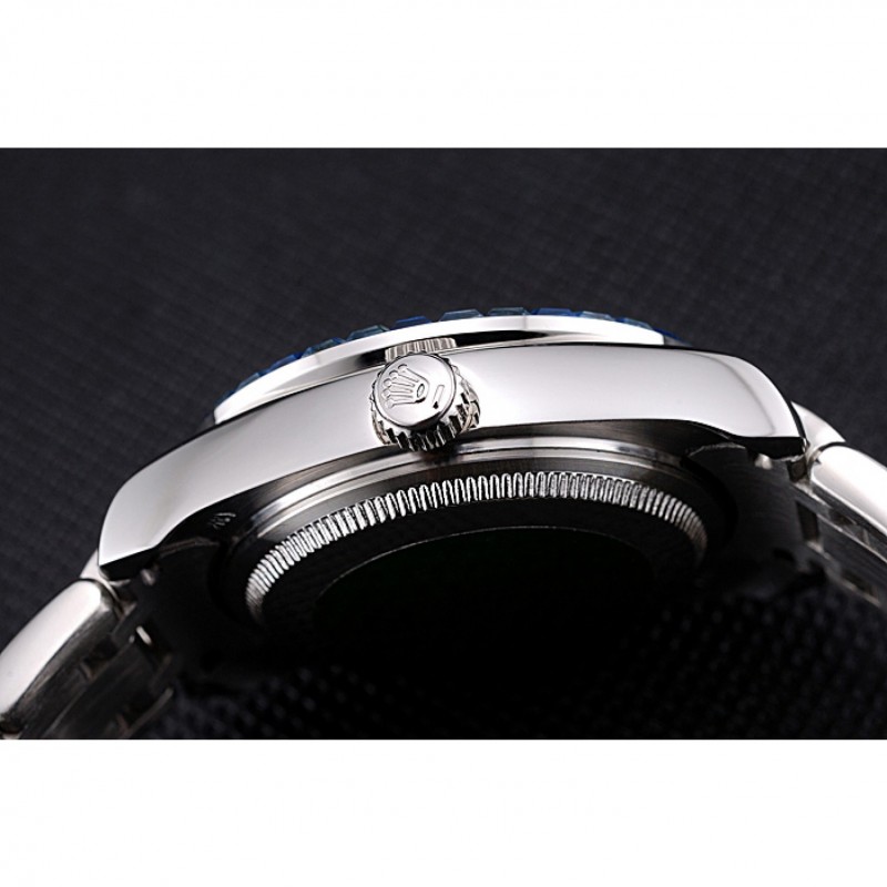 Rolex Datejust Diamond Dial Blue Jewels Bezel Stainless Steel Case And Bracelet 622834-8