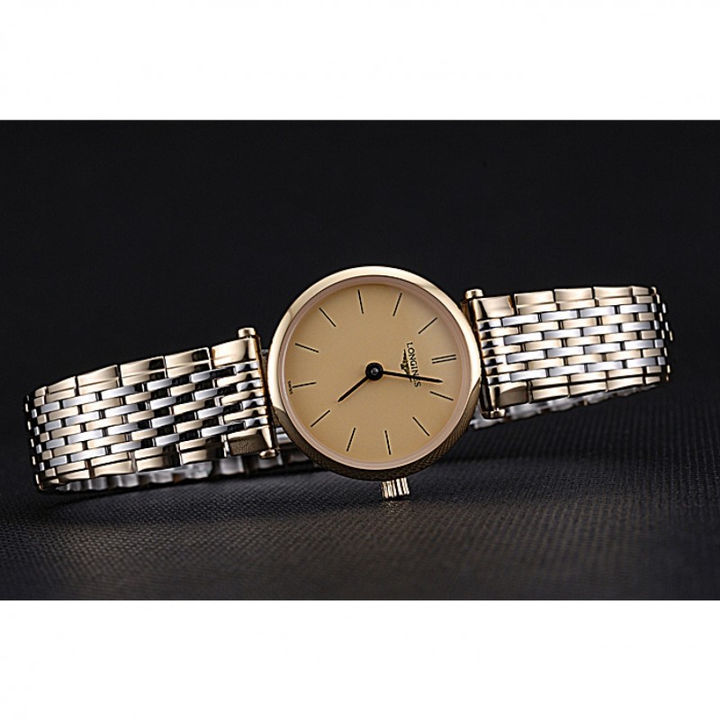 Longines La Grande Classique Two Tone Band Champagne Dial Femme 622096-3
