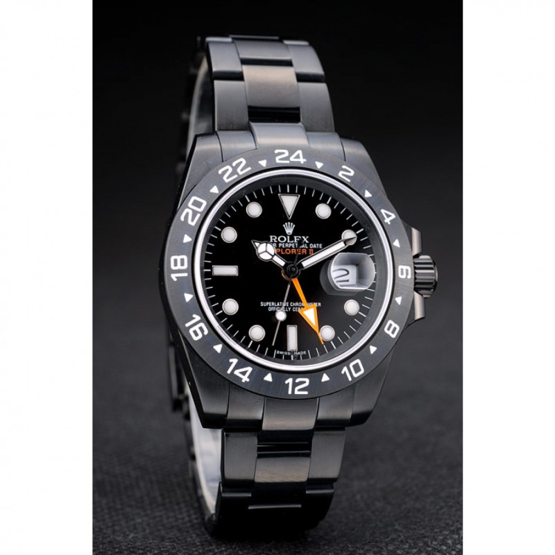 Rolex Swiss Explorer Black Ceramic Bezel Black Dial Watch 98239-2
