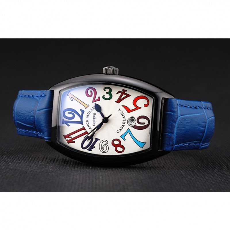 Franck Muller Casablanca Blue Croco Leather Band 621643-3