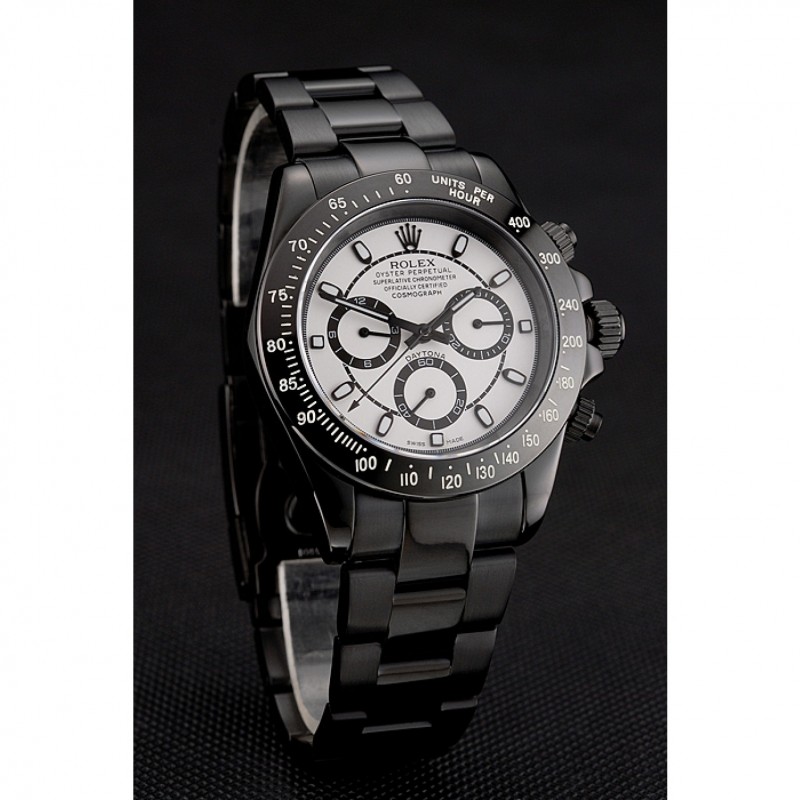 Rolex Daytona Midnight White Dial Black Staineless Steel Bracelet 1454021-1