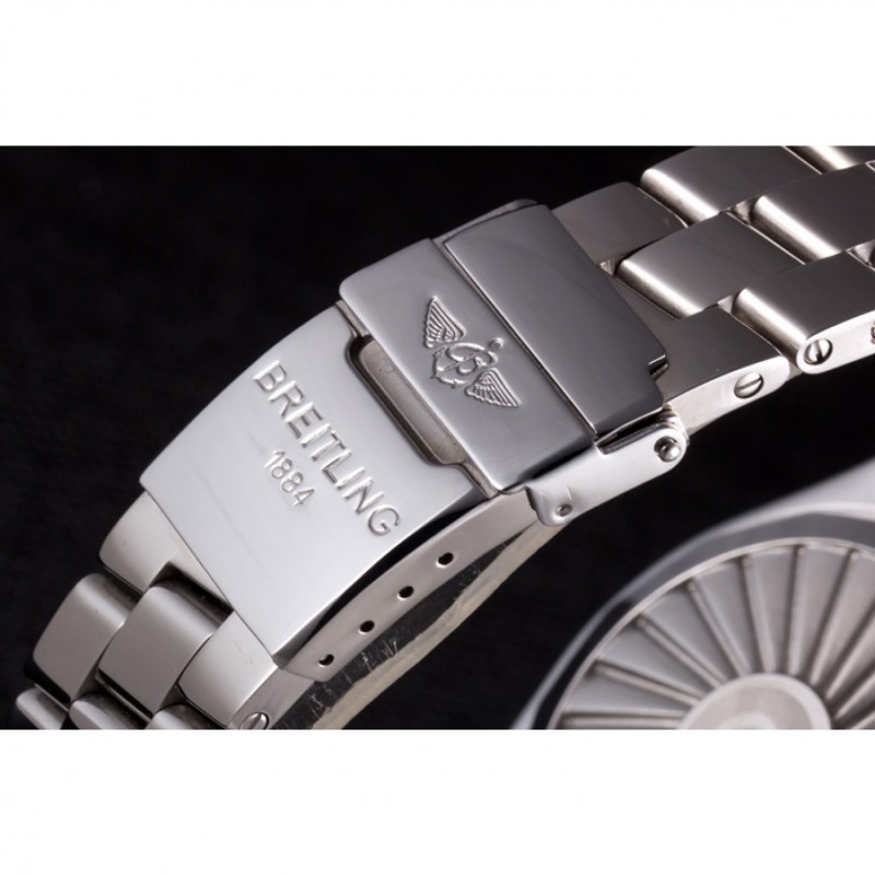Breitling Certifie Yellow Dial Stainless Steel Strap Rose Gold Bezel-7