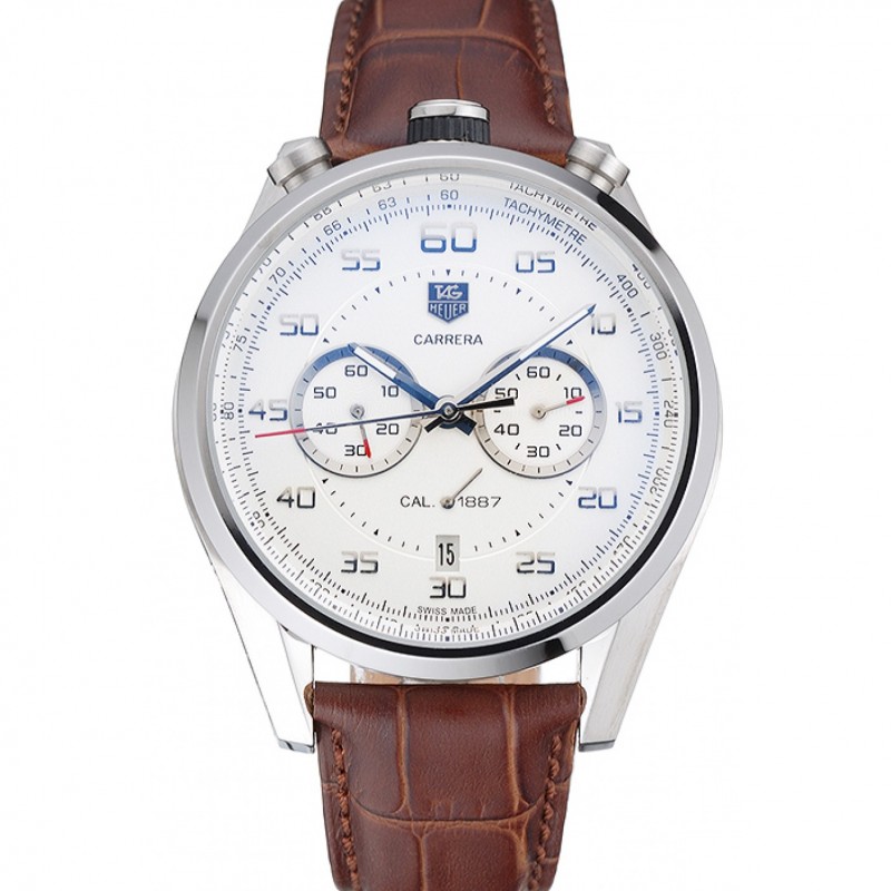 Tag Heuer Carrera Calibre 1887 Chronograph Brown Strap 622071-0