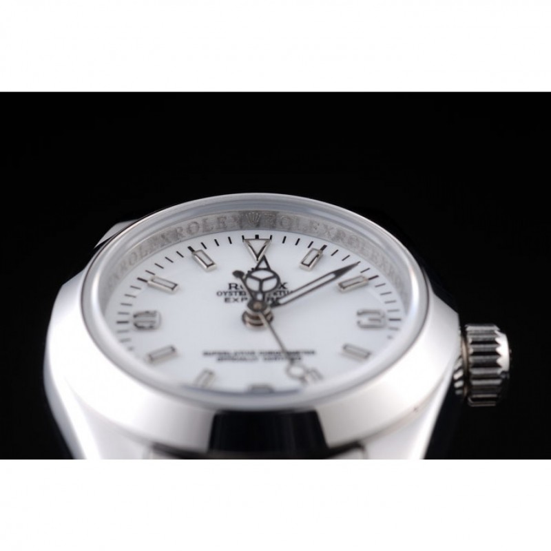 Rolex Explorer Polished Stainless Steel White Dial 98088-5