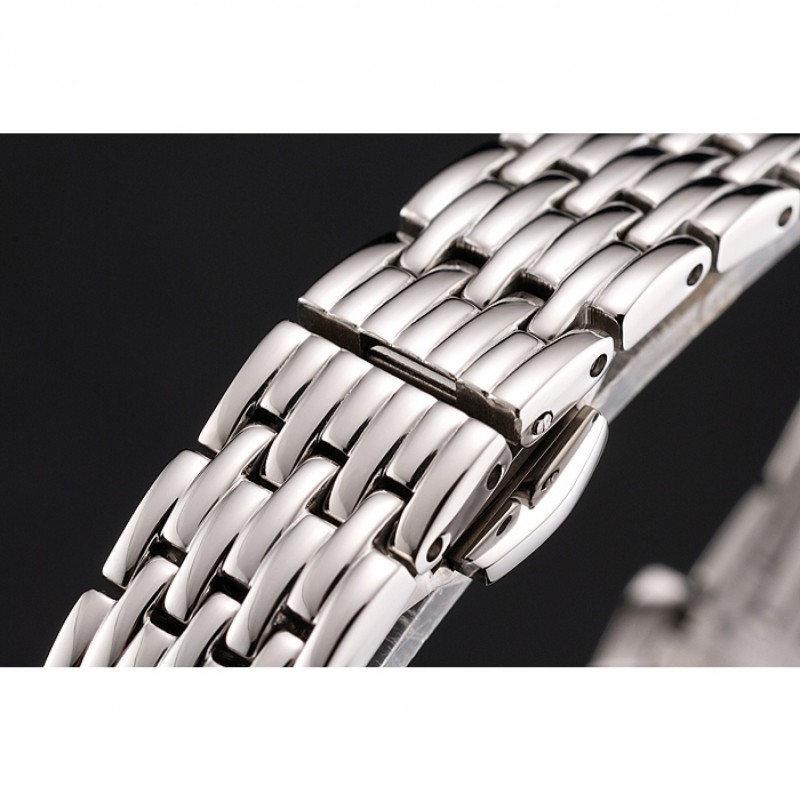 Vacheron Constantin Fine Black Dial Silver Marks Stainless Steel Case And Bracelet-5