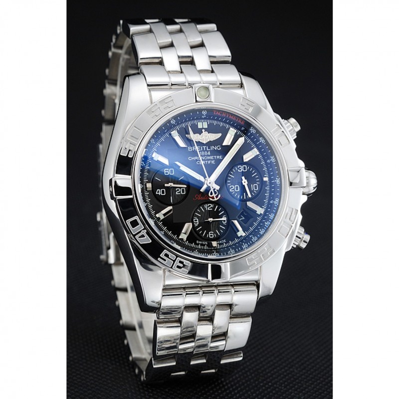 Swiss Breitling Certifie Stainless Steel Bezel Grey Dial 80287-2