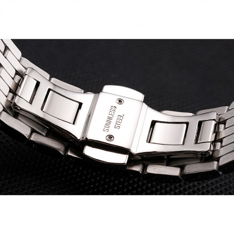 Vacheron Constantin Fine Black Dial Stainless Steel Case And Bracelet-6